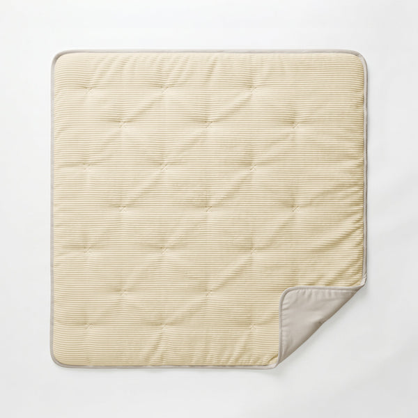Bettdecke ohne Bezug – Lileo Cord Quilt – Champagner/Taupe