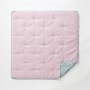 Bettdecke ohne Bezug – Lileo Cord Quilt – Altrosa/Hellgrau