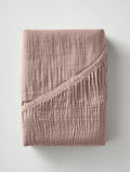 Musselin Spannbettlaken Blush Rosa