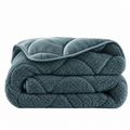 Bettdecke ohne Bezug – Lazy Teddy/Velvet Grün mit Kissenbezügen