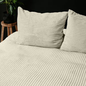 Bettbezug - Rib Teddy Beige