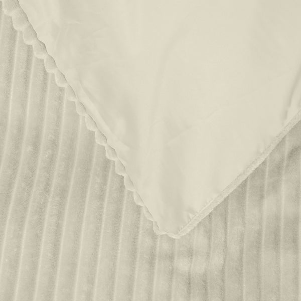 Bettbezug - Rib Teddy Beige