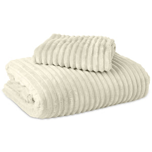 Bettbezug - Rib Teddy Beige