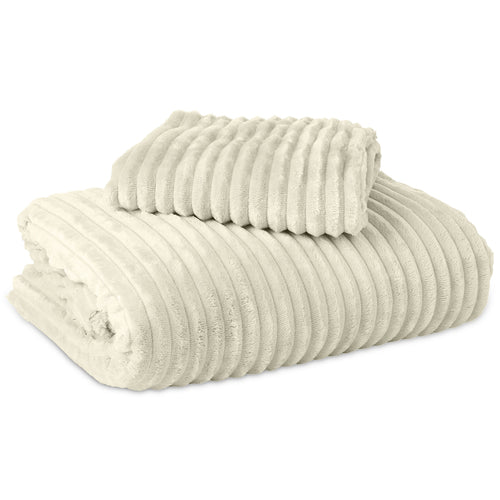 Bettbezug - Rib Teddy Beige