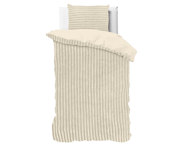 Bettbezug - Rib Teddy Beige