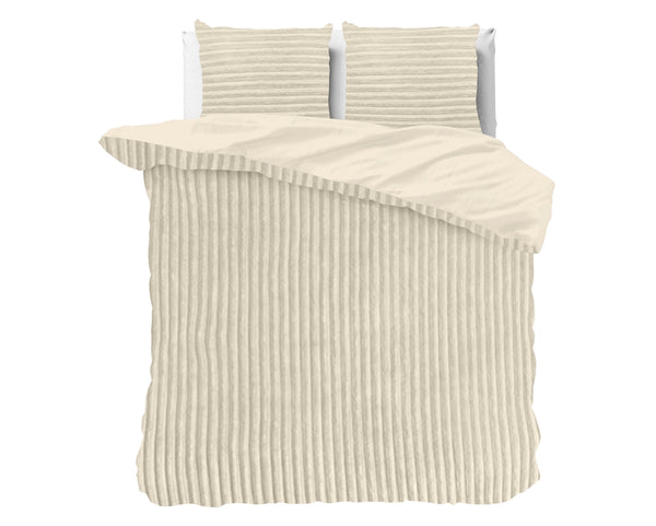 Bettbezug - Rib Teddy Beige