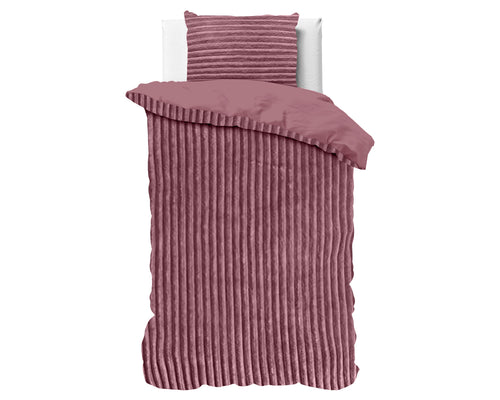 Bettbezug - Rib Teddy Altrosa