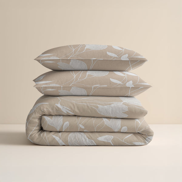 Bettbezug - Serenity Beige/Sand Flanell