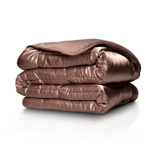 Bettdecke Ohne Bezug - Lileo EasyBed™ Satin – Braun