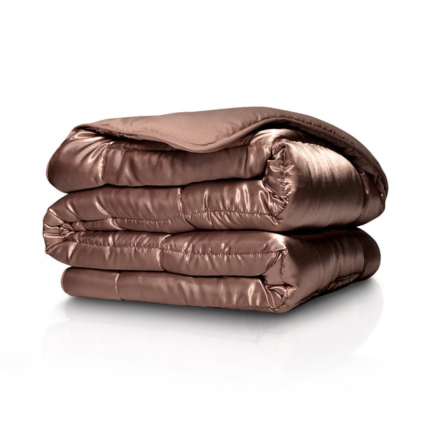 Bettdecke Ohne Bezug - Lileo EasyBed™ Satin – Braun