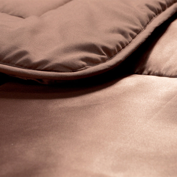 Bettdecke Ohne Bezug - Lileo EasyBed™ Satin – Braun