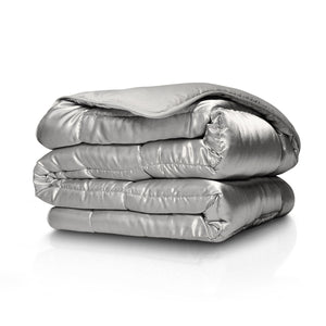 Bettdecke Ohne Bezug - Lileo EasyBed™ Satin – Zilvergrijs