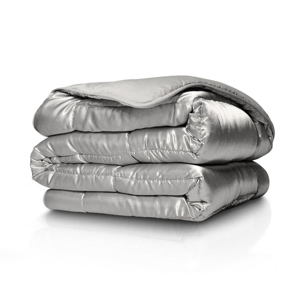 Bettdecke Ohne Bezug - Lileo EasyBed™ Satin – Zilvergrijs