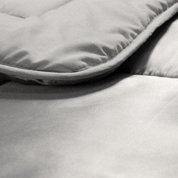 Bettdecke Ohne Bezug - Lileo EasyBed™ Satin – Zilvergrijs