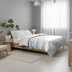 Bettdecke Ohne Bezug - Lileo EasyBed™ Satin – Zilvergrijs