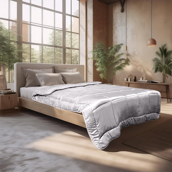 Bettdecke Ohne Bezug - Lileo EasyBed™ Satin – Snow White
