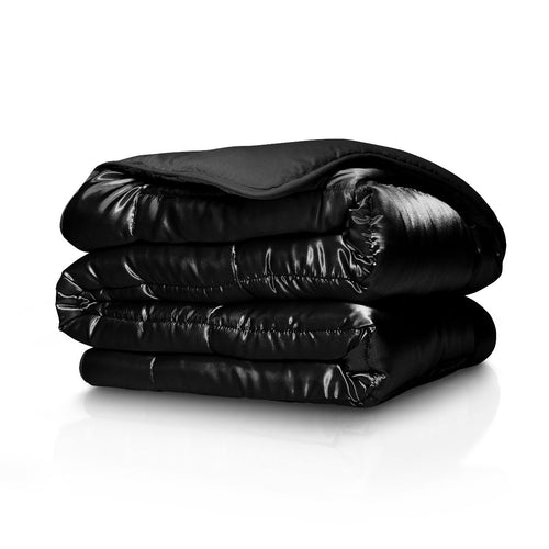 Bettdecke Ohne Bezug - Lileo EasyBed™ Satin – Schwarz