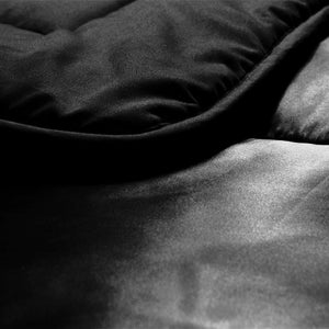 Bettdecke Ohne Bezug - Lileo EasyBed™ Satin – Schwarz