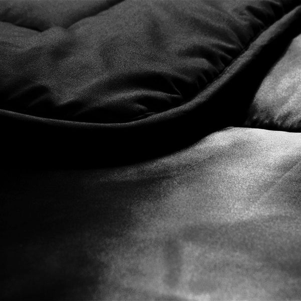 Bettdecke Ohne Bezug - Lileo EasyBed™ Satin – Schwarz