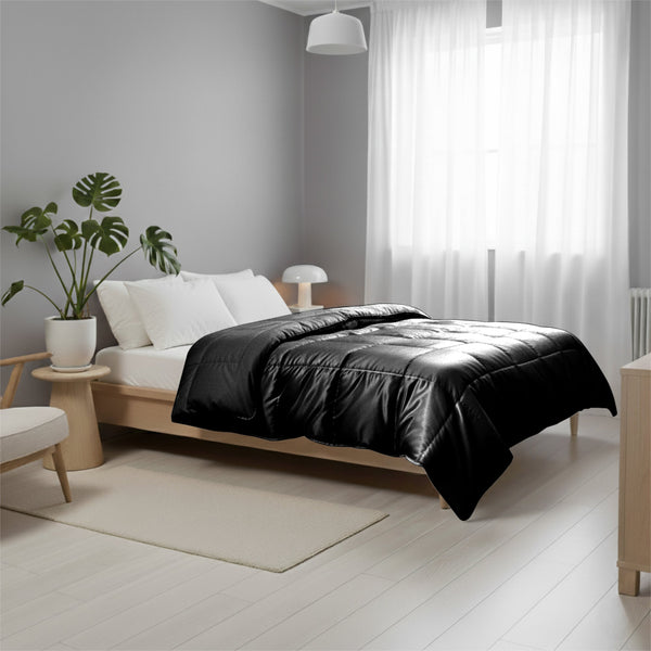 Bettdecke Ohne Bezug - Lileo EasyBed™ Satin – Schwarz