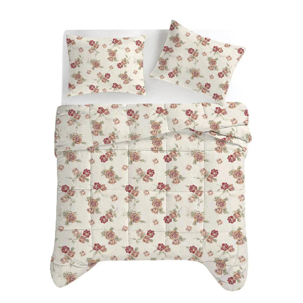 Bettdecke Ohne Bezug - Lileo Flowers Diamond Pink - Extra dick