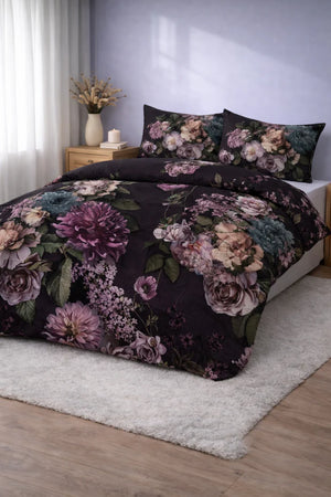 Bettdecke Ohne Bezug - Lileo Purple Flowers - Extra dick
