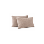 Lileo Sherpa Comfort Kissenbezüge – Taupe (Set aus 2)