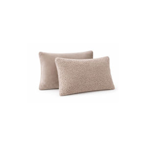 Lileo Sherpa Comfort Kissenbezüge – Taupe (Set aus 2)