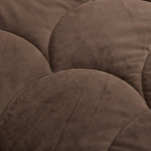 Bettdecke Ohne Bezug - Lileo Velvet Sherpa Ganzjahres-Komfort – Kaffeebraun (mit Einstecklasche)