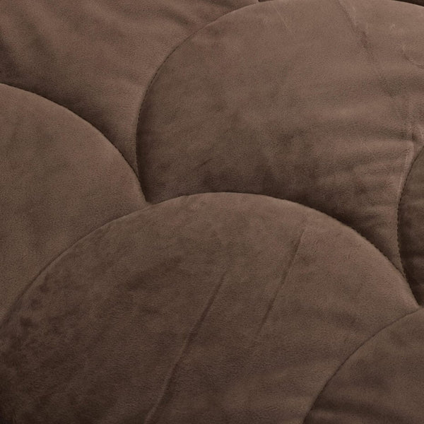 Bettdecke Ohne Bezug - Lileo Velvet Sherpa Ganzjahres-Komfort – Kaffeebraun (mit Einstecklasche)