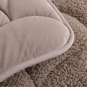 Bettdecke Ohne Bezug - Lileo Velvet Sherpa Ganzjahres-Komfort – Taupe (mit Einstecklasche)