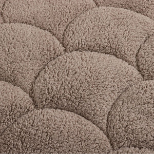 Bettdecke Ohne Bezug - Lileo Velvet Sherpa Ganzjahres-Komfort – Taupe (mit Einstecklasche)