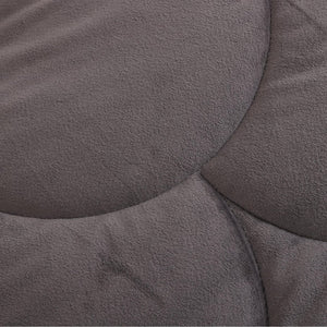 Bettdecke Ohne Bezug - Lileo Velvet Sherpa Ganzjahres-Komfort – Grey (mit Einstecklasche)