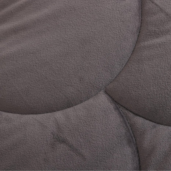 Bettdecke Ohne Bezug - Lileo Velvet Sherpa Ganzjahres-Komfort – Grey (mit Einstecklasche)