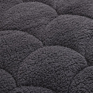 Bettdecke Ohne Bezug - Lileo Velvet Sherpa Ganzjahres-Komfort – Grey (mit Einstecklasche)