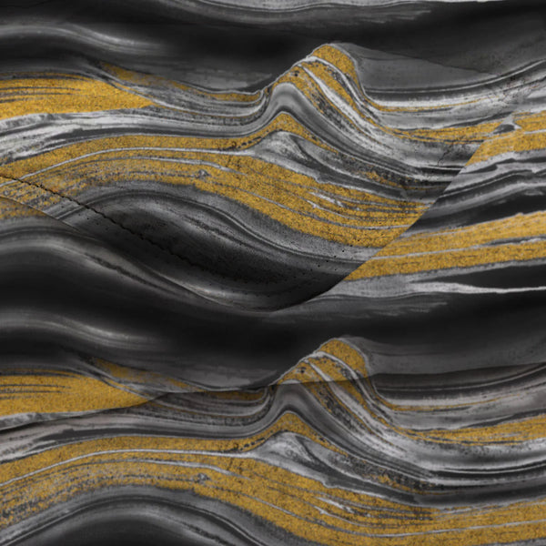 Bettdecke Ohne Bezug - Lileo Marble Black Gold Kant - Extra dick