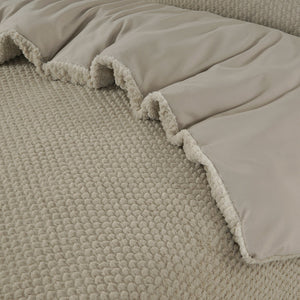 Bettbezug - Fur Teddy Taupe