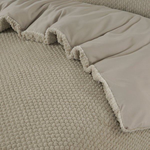 Bettbezug - Fur Teddy Taupe