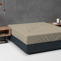 Flanell Basic Spannbettlaken Taupe